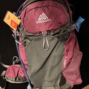 🎒 Gregory Hiking Backpack – Maroon & Grey 🎒